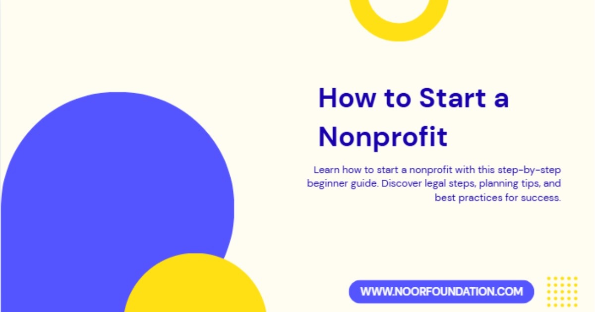 How to Start a Nonprofit